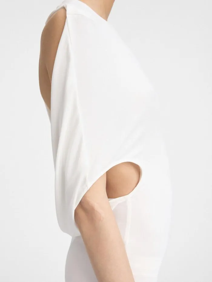 JACQUEMUS The Salerno Dress White Women Dresses and Skirts JACQUEMUS The Salerno Dress White Women Dresses and Skirts