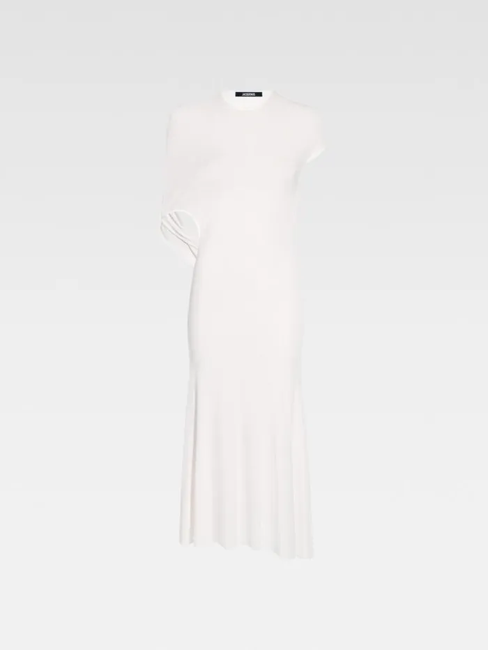 JACQUEMUS The Salerno Dress White Women Dresses and Skirts JACQUEMUS The Salerno Dress White Women Dresses and Skirts