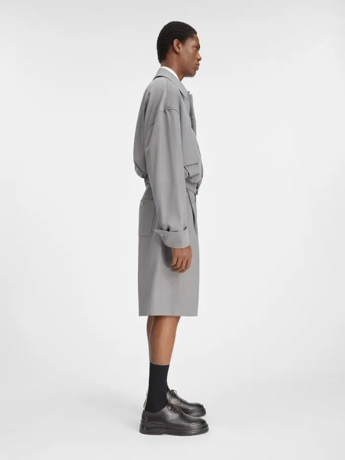 JACQUEMUS The Salti Jacket Grey Men Coats and Jackets