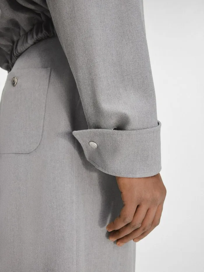 JACQUEMUS The Salti Jacket Grey Men Coats and Jackets
