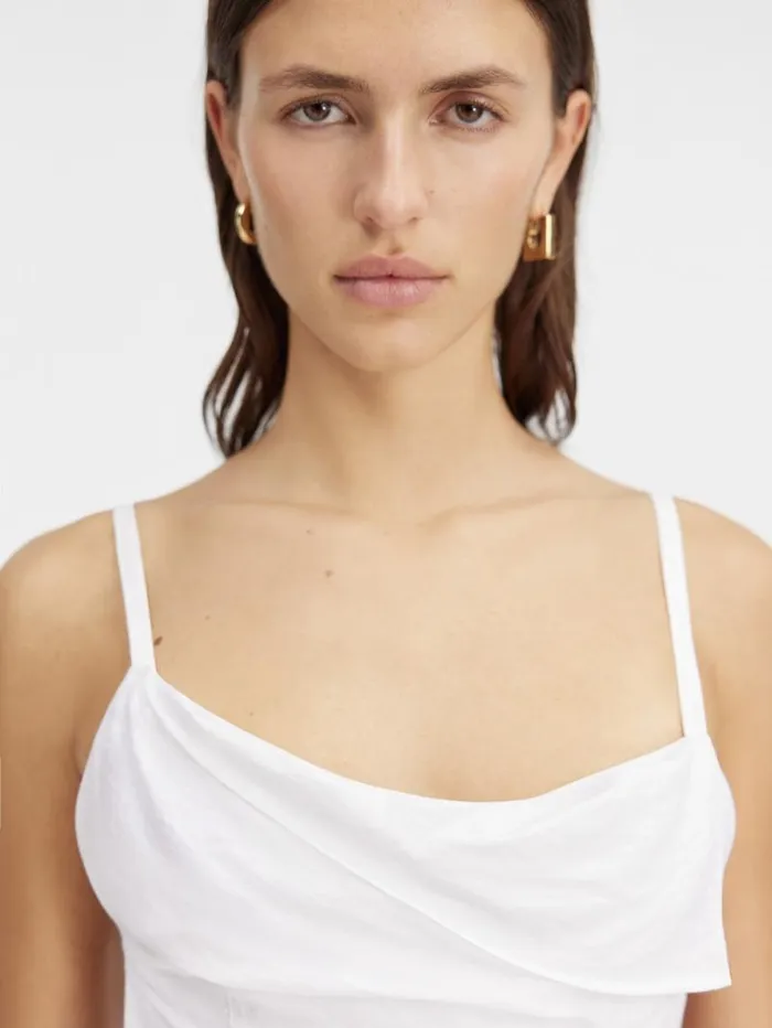 JACQUEMUS The Saudade Long Dress White Women Dresses and Skirts JACQUEMUS The Saudade Long Dress White Women Dresses and Skirts