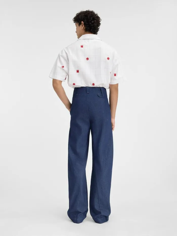 JACQUEMUS The Scala DeNmes Denim Pants Navy Men Denim JACQUEMUS The Scala DeNmes Denim Pants Navy Men Denim
