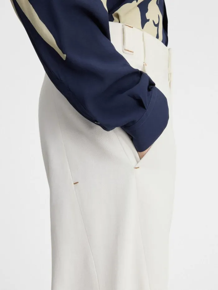 JACQUEMUS The Scala DeNmes Denim Pants Offwhite Men Denim JACQUEMUS The Scala DeNmes Denim Pants Offwhite Men Denim