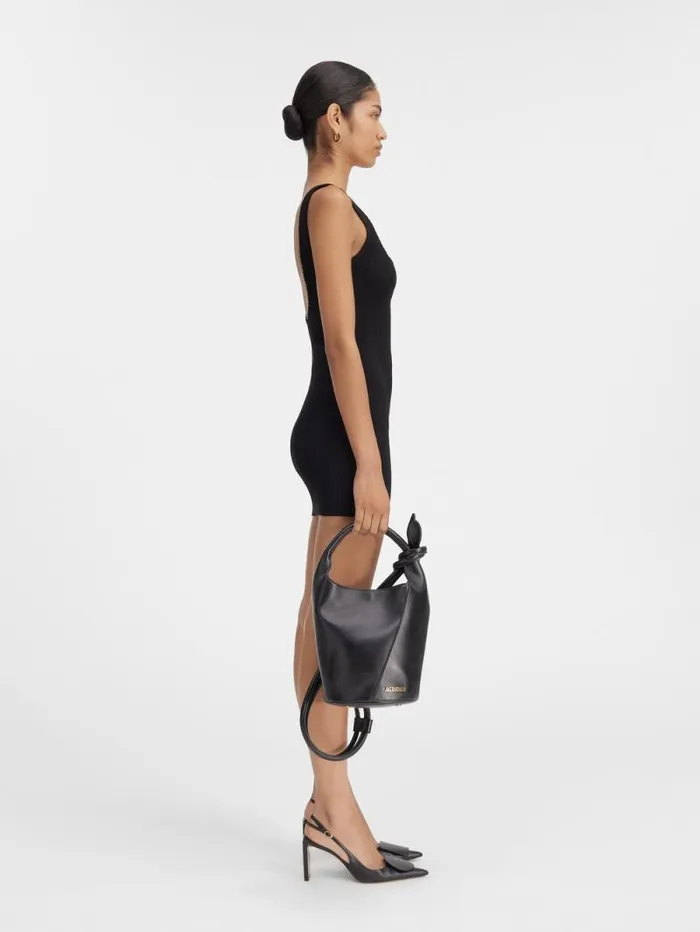JACQUEMUS The Sierra Mini Dress Black Women Dresses and Skirts JACQUEMUS The Sierra Mini Dress Black Women Dresses and Skirts