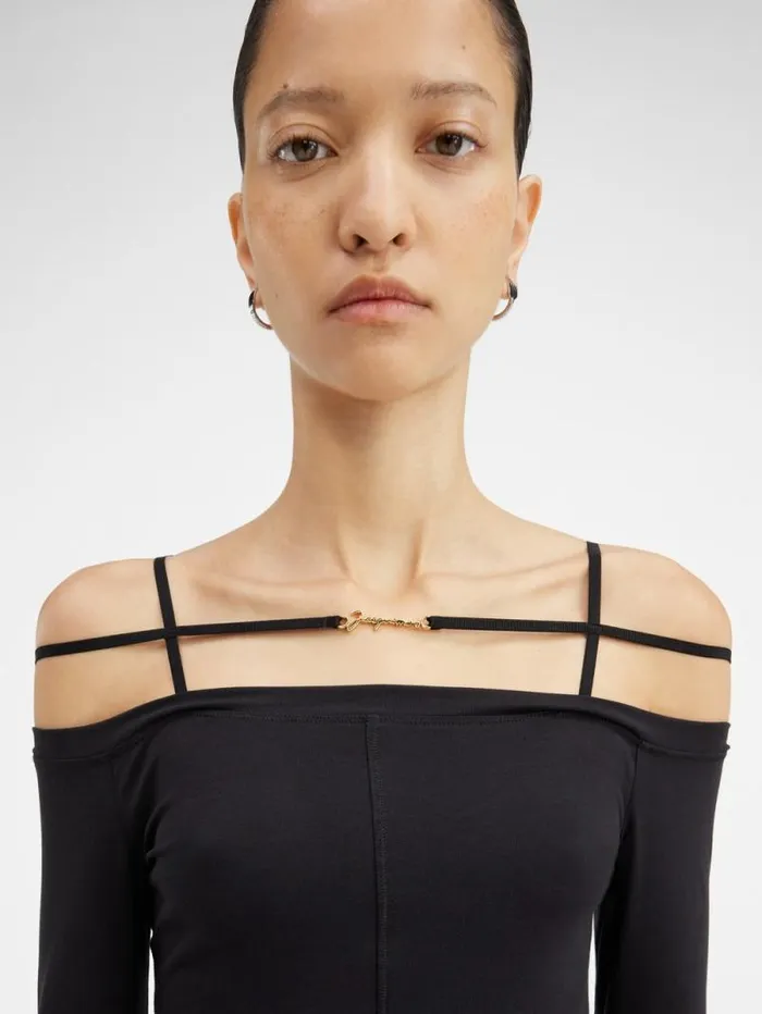 JACQUEMUS The Sierra Tshirt Black Women Tshirts JACQUEMUS The Sierra Tshirt Black Women Tshirts