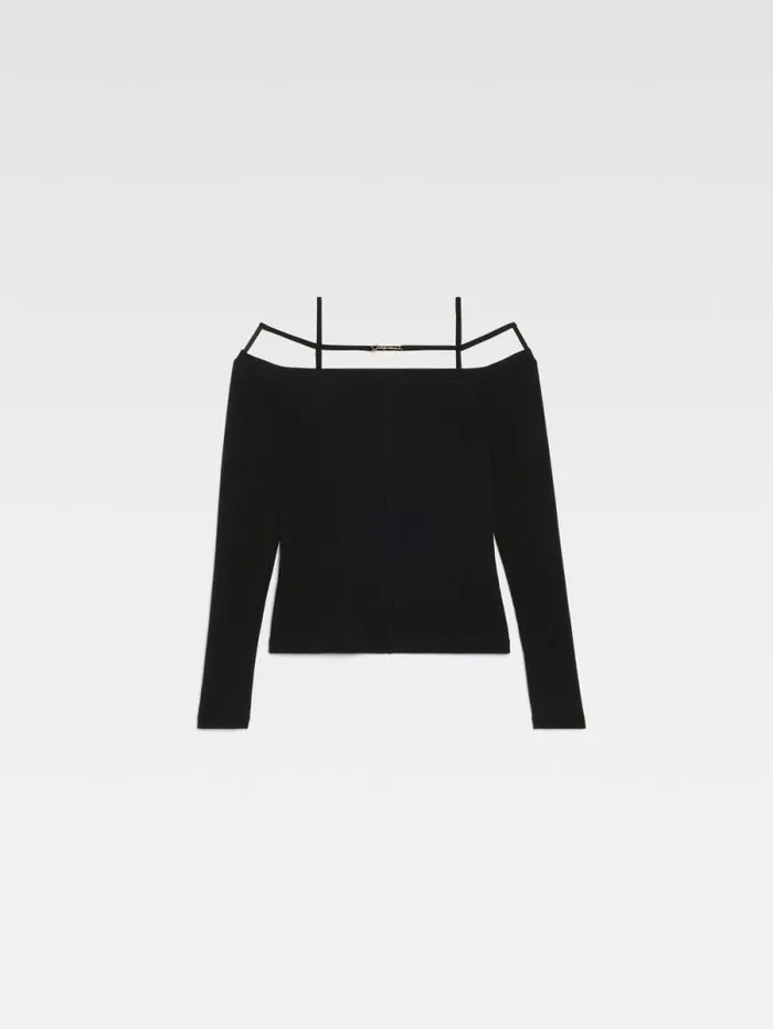 JACQUEMUS The Sierra Tshirt Black Women Tshirts JACQUEMUS The Sierra Tshirt Black Women Tshirts