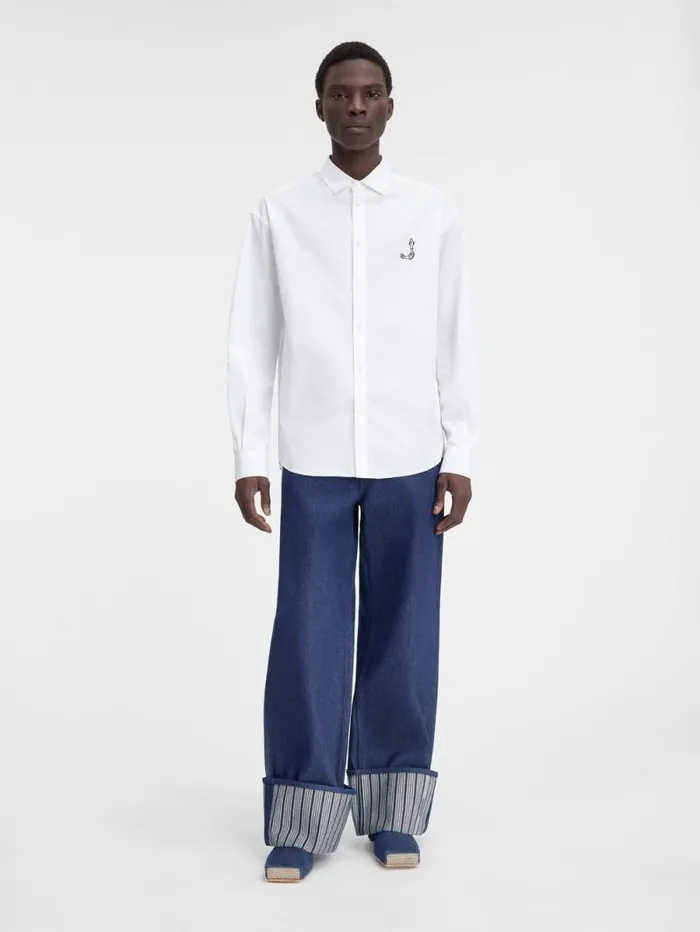 JACQUEMUS The Simon Shirt Print Logo Fish Men Shirts