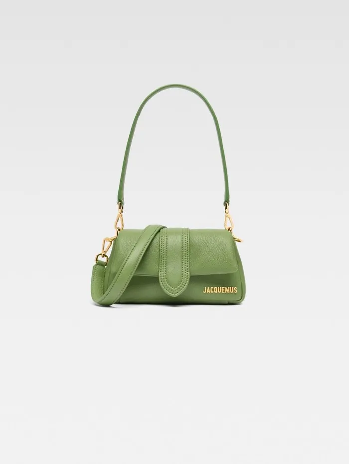 JACQUEMUS The Small Bambimou Green Women Crossbody and Handbags