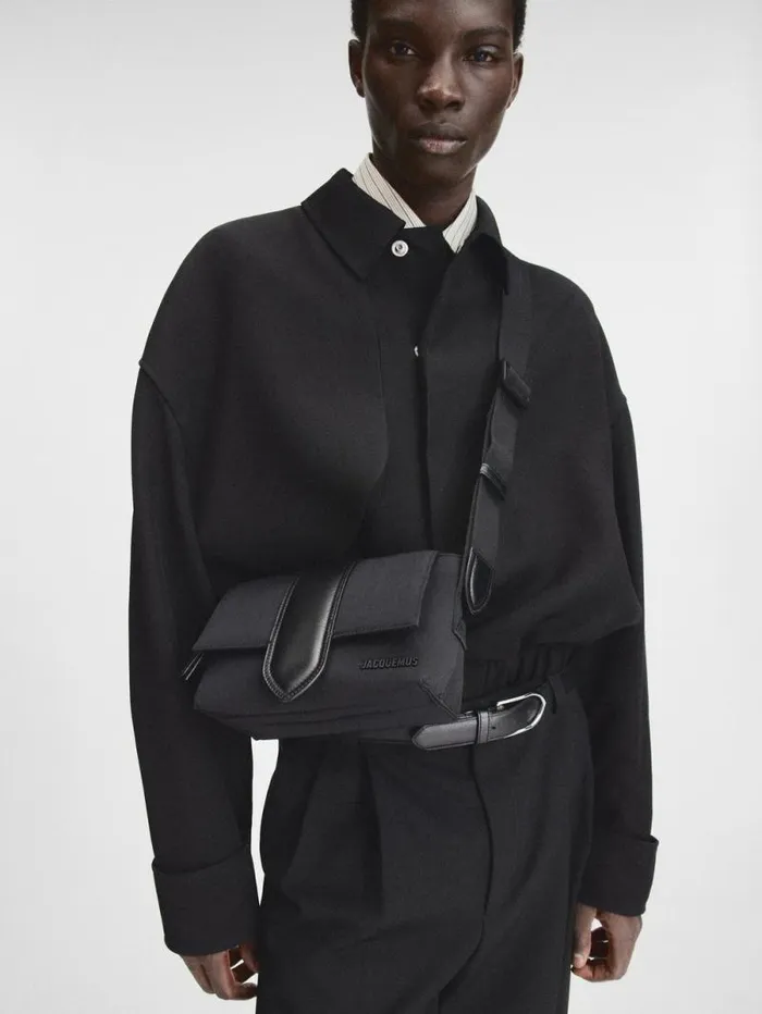 JACQUEMUS The Small Bambino Messenger Bag Black Men Bags JACQUEMUS The Small Bambino Messenger Bag Black Men Bags