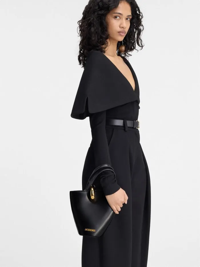 JACQUEMUS The Small Bambola Black Women Crossbody and Handbags JACQUEMUS The Small Bambola Black Women Crossbody and Handbags