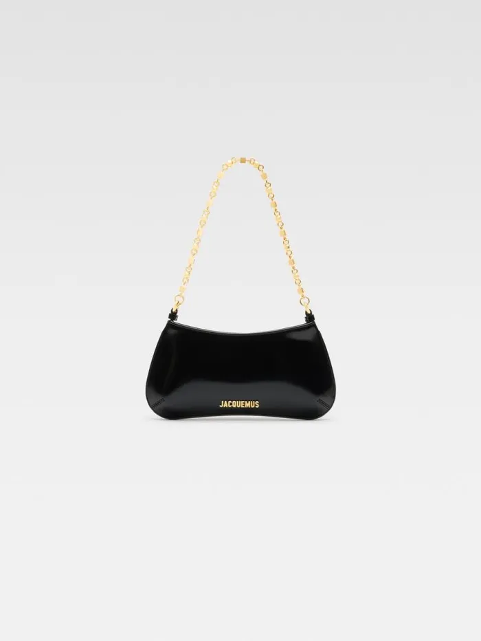 JACQUEMUS The Small Bisou Chaine Black Women Shoulder Bags