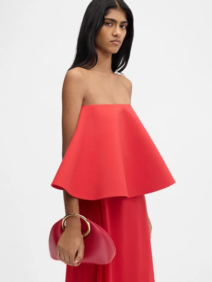 JACQUEMUS The Small Calino Dark Red Women Crossbody and Handbags JACQUEMUS The Small Calino Dark Red Women Crossbody and Handbags