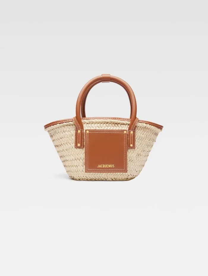 JACQUEMUS The Small Soli Basket Light Brown Women Crossbody and Handbags
