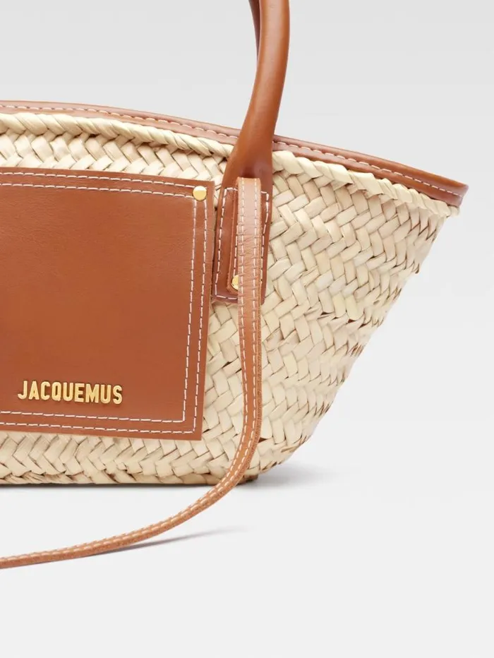 JACQUEMUS The Small Soli Basket Light Brown Women Crossbody and Handbags