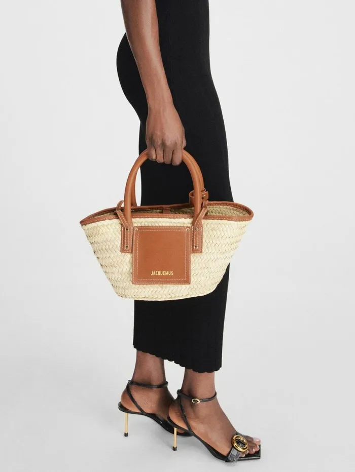 JACQUEMUS The Small Soli Basket Light Brown Women Crossbody and Handbags