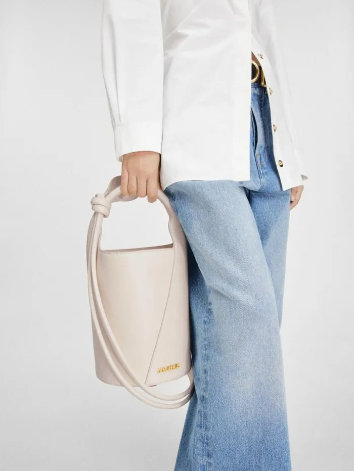 JACQUEMUS The Small Tourni Light Ivory Women Crossbody and Handbags JACQUEMUS The Small Tourni Light Ivory Women Crossbody and Handbags
