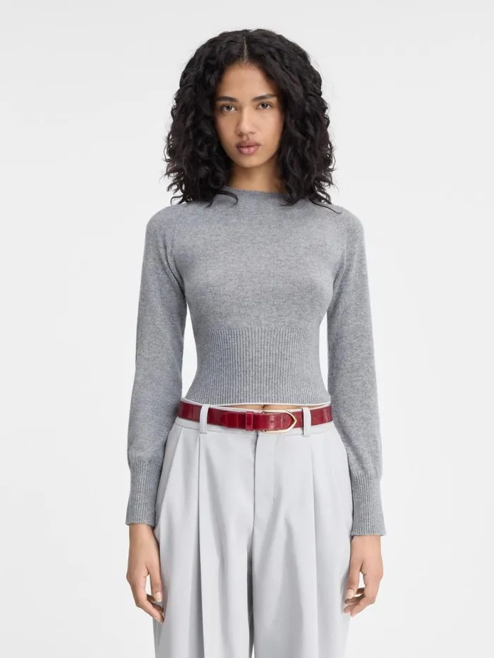 JACQUEMUS The Soglia Knit Grey Women Knits