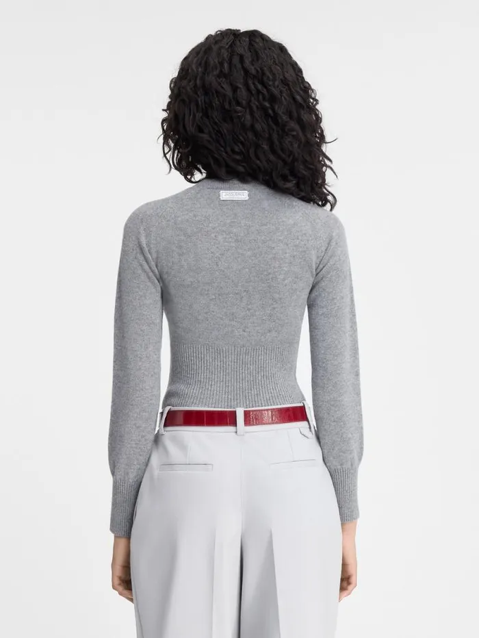 JACQUEMUS The Soglia Knit Grey Women Knits JACQUEMUS The Soglia Knit Grey Women Knits