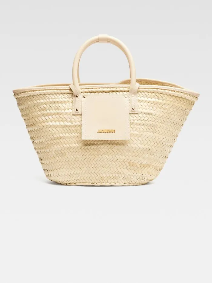 JACQUEMUS The Soli Basket Ivory Women Crossbody and Handbags