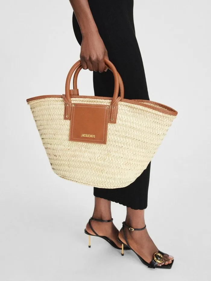 JACQUEMUS The Soli Basket Light Brown Women Crossbody and Handbags JACQUEMUS The Soli Basket Light Brown Women Crossbody and Handbags