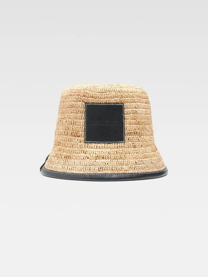 JACQUEMUS The Soli Bucket Hat Black WomenMen Hats