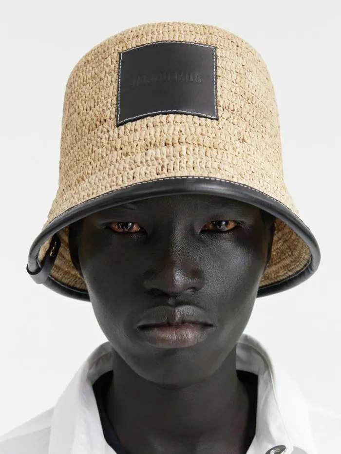 JACQUEMUS The Soli Bucket Hat Black WomenMen Hats