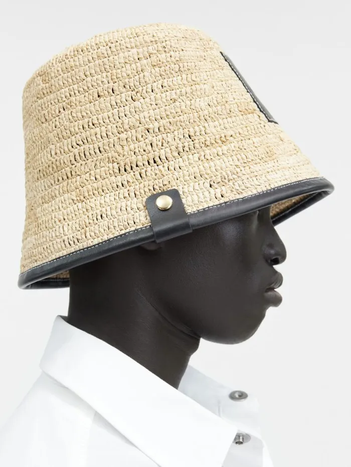 JACQUEMUS The Soli Bucket Hat Black WomenMen Hats