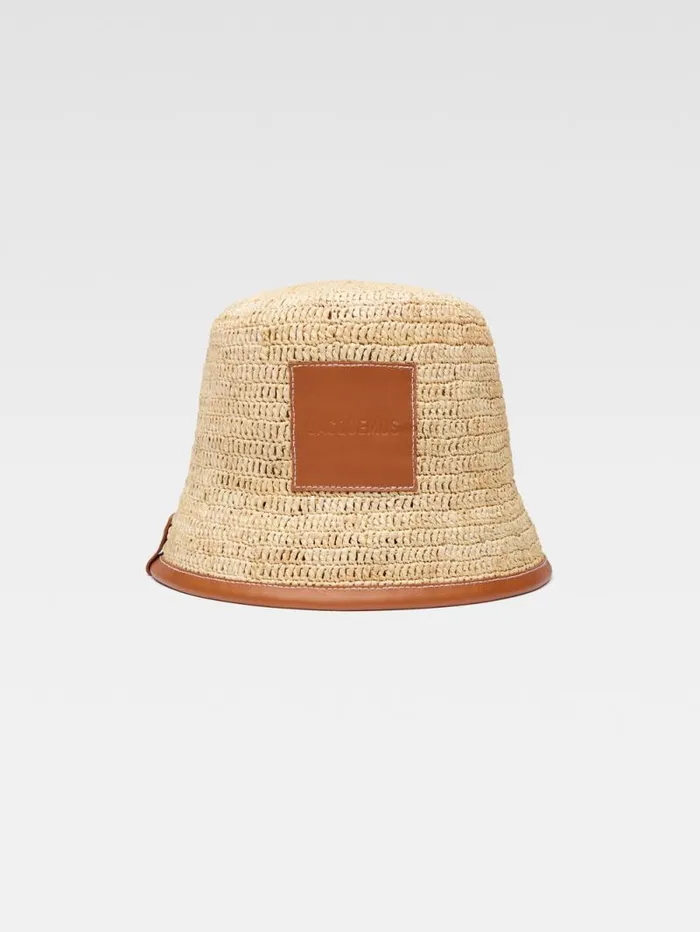 JACQUEMUS The Soli Bucket Hat Light Brown WomenMen Hats
