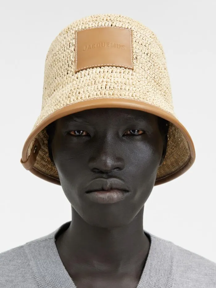 JACQUEMUS The Soli Bucket Hat Light Brown WomenMen Hats