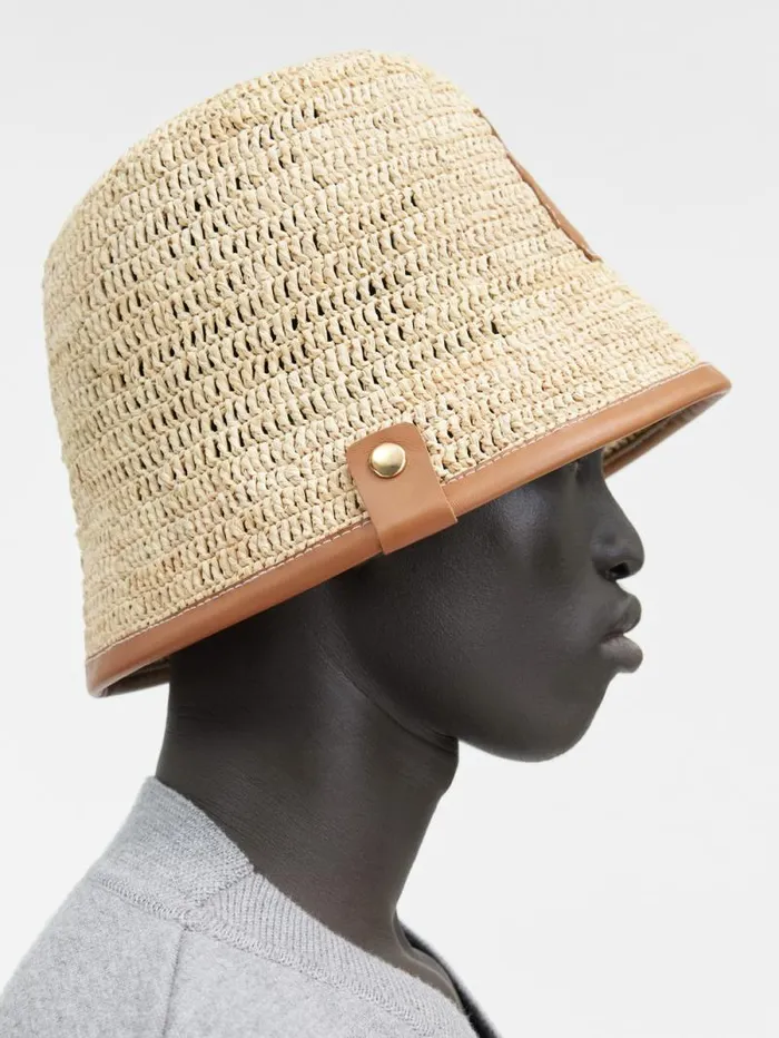 JACQUEMUS The Soli Bucket Hat Light Brown WomenMen Hats