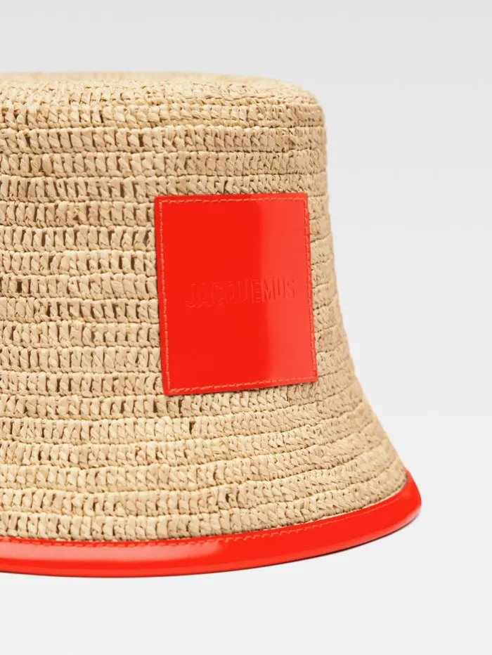 JACQUEMUS The Soli Bucket Hat Orange WomenMen Hats JACQUEMUS The Soli Bucket Hat Orange WomenMen Hats