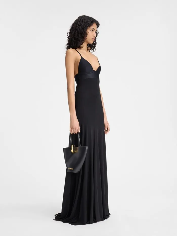 JACQUEMUS The Spallina Dress Black Women Dresses and Skirts JACQUEMUS The Spallina Dress Black Women Dresses and Skirts