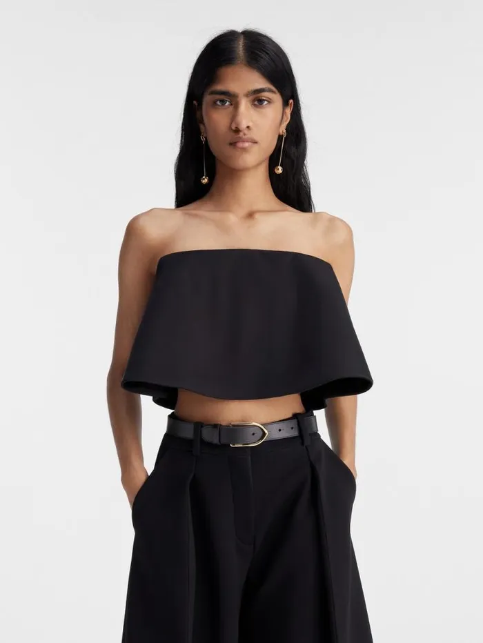 JACQUEMUS The Spezia Top Black Women Tops and Shirts
