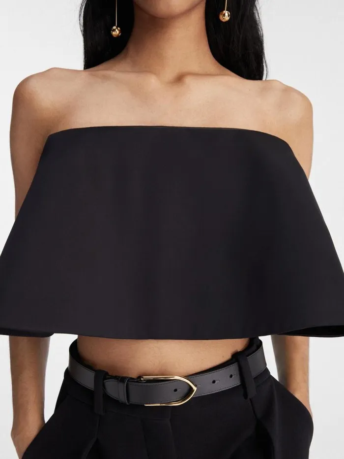 JACQUEMUS The Spezia Top Black Women Tops and Shirts