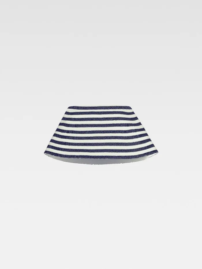 JACQUEMUS The Spezia Top Embroidered Sequins Stripes Navy White Women Tops and Shirts JACQUEMUS The Spezia Top Embroidered Sequins Stripes Navy White Women Tops and Shirts