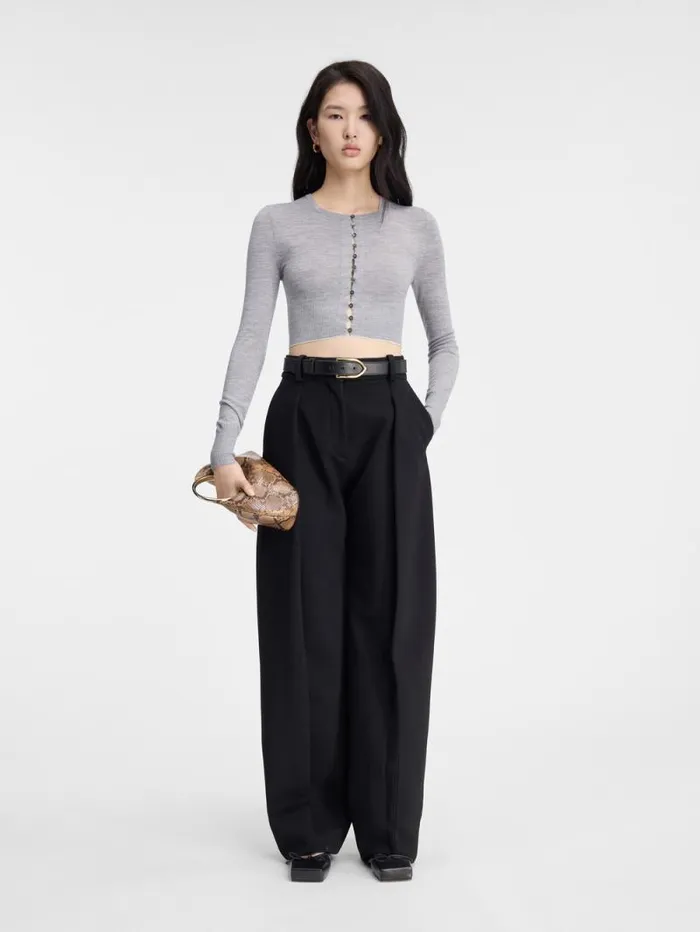 JACQUEMUS The Spiaggia Cardigan Grey Women Knits