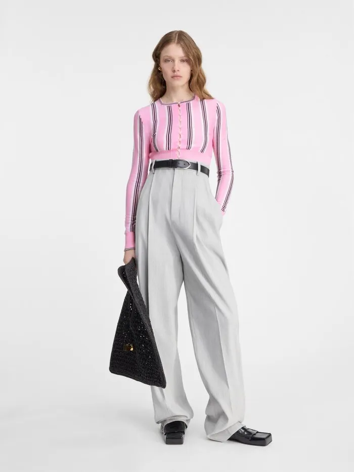 JACQUEMUS The Spiaggia Cardigan Multipink Women Knits