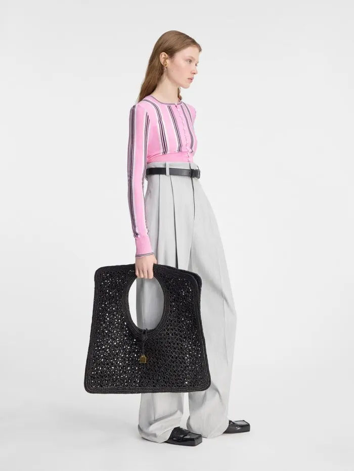 JACQUEMUS The Spiaggia Cardigan Multipink Women Knits JACQUEMUS The Spiaggia Cardigan Multipink Women Knits