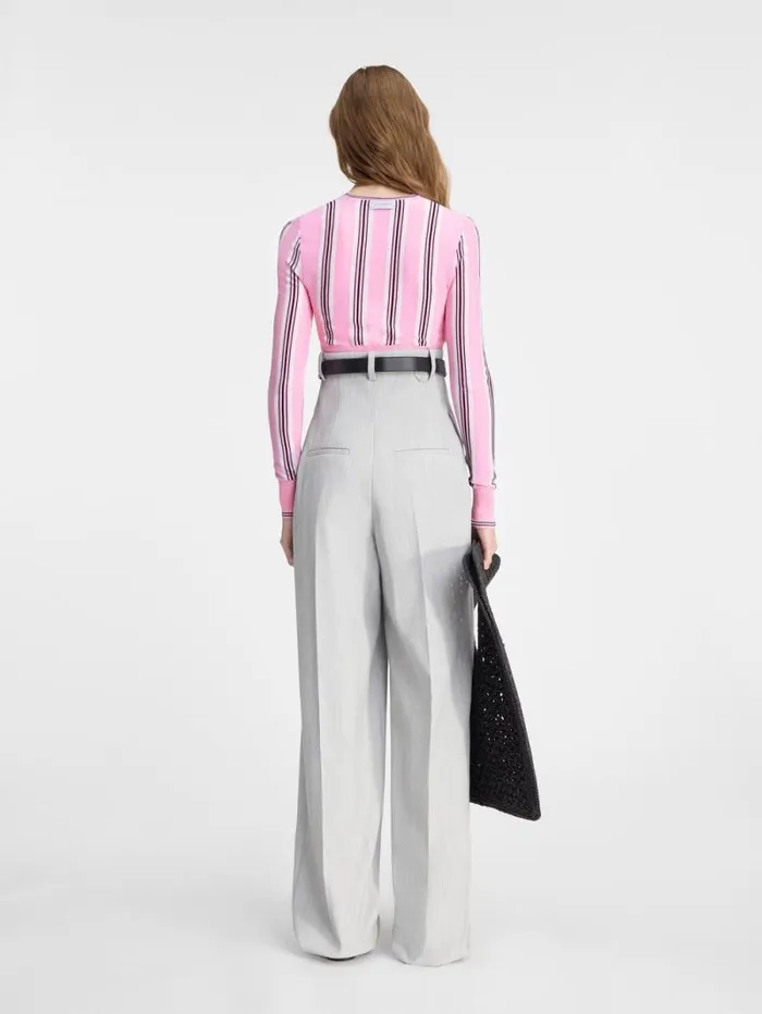 JACQUEMUS The Spiaggia Cardigan Multipink Women Knits JACQUEMUS The Spiaggia Cardigan Multipink Women Knits