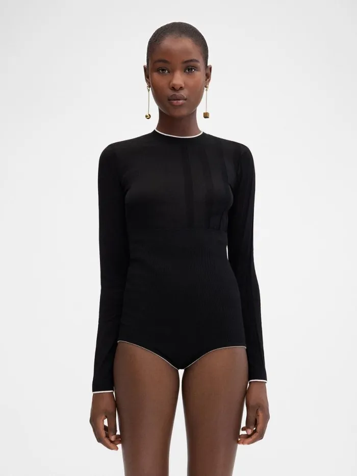 JACQUEMUS The Spiaggia Knit Shorts Black Women Trousers and Shorts