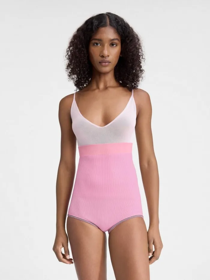 JACQUEMUS The Spiaggia Knit Shorts Multipink Women Trousers and Shorts