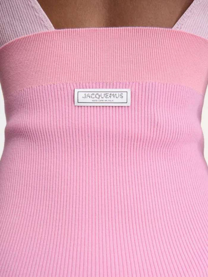 JACQUEMUS The Spiaggia Knit Shorts Multipink Women Trousers and Shorts JACQUEMUS The Spiaggia Knit Shorts Multipink Women Trousers and Shorts