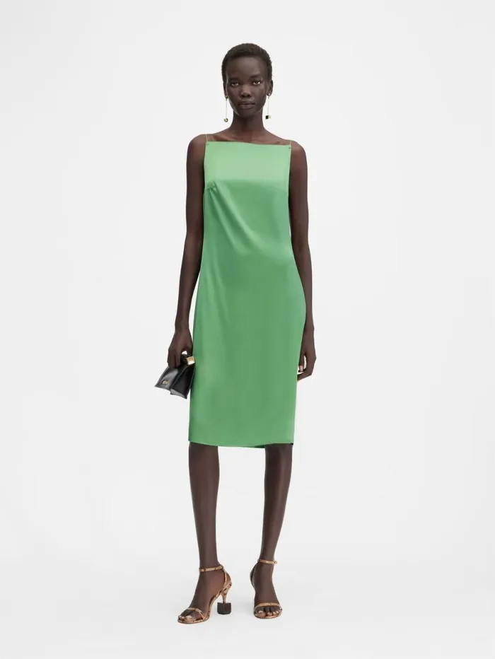 JACQUEMUS The Spoglio Dress Green Women Dresses and Skirts