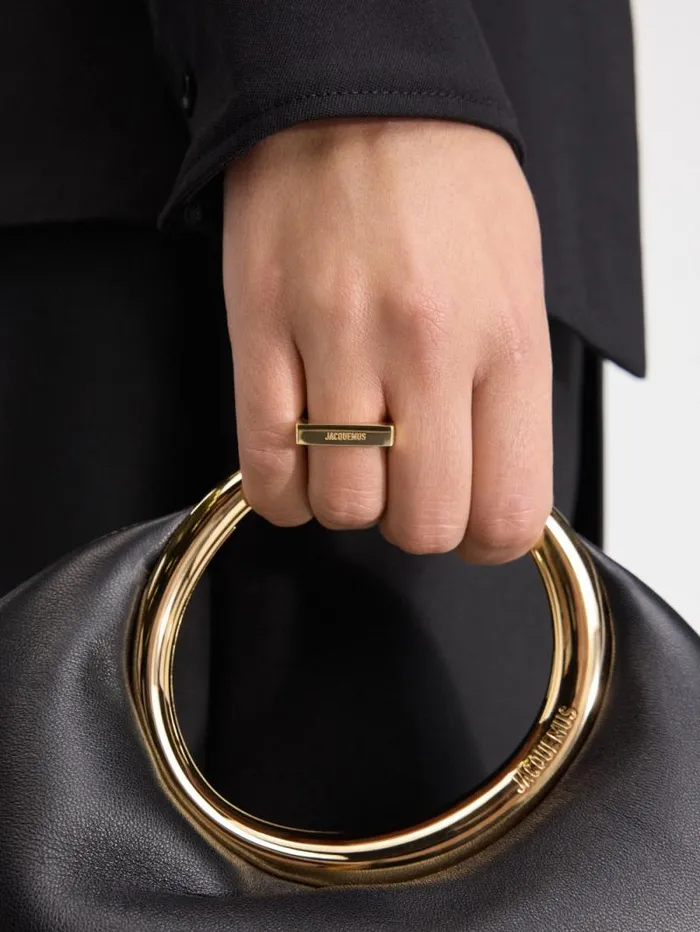 JACQUEMUS The Square Ring Light Gold Women Jewellery JACQUEMUS The Square Ring Light Gold Women Jewellery