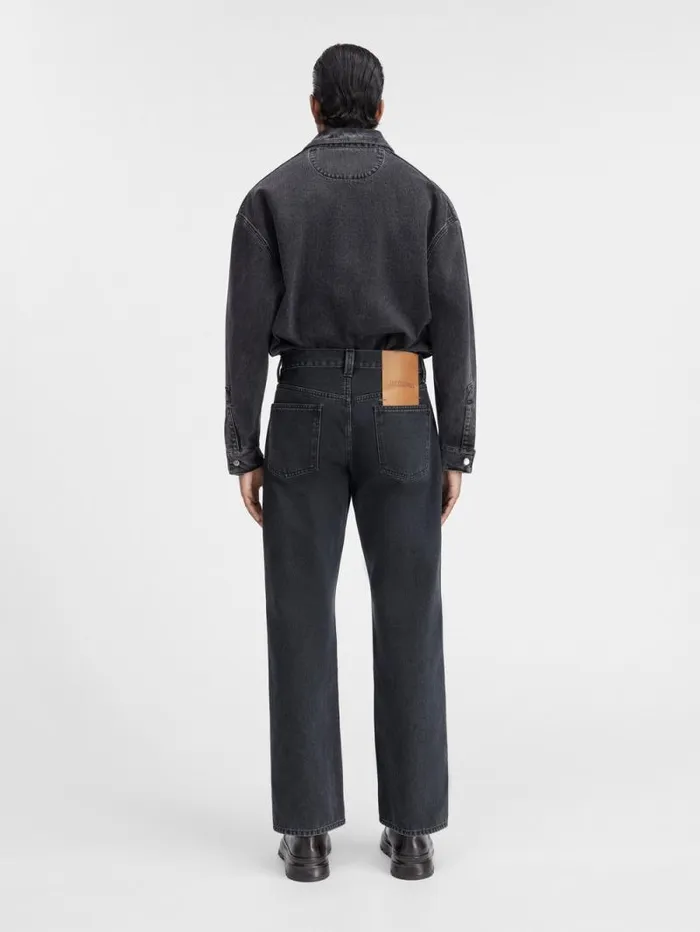 JACQUEMUS The Straight DeNmes Denim Pants Black Men Denim