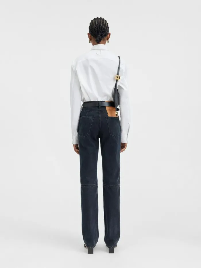 JACQUEMUS The Straight DeNmes Denim Pants Black Women Denim JACQUEMUS The Straight DeNmes Denim Pants Black Women Denim