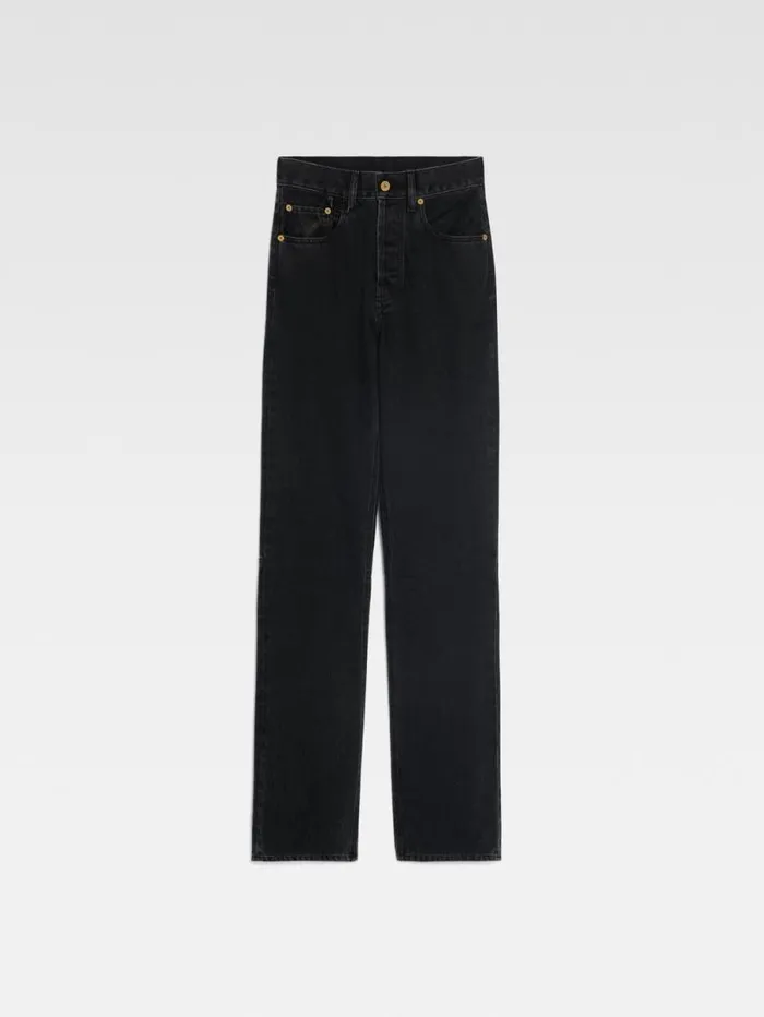 JACQUEMUS The Straight DeNmes Denim Pants Black Women Denim JACQUEMUS The Straight DeNmes Denim Pants Black Women Denim