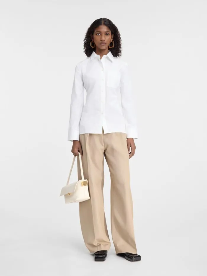 JACQUEMUS The Suit Shirt White Women Tops and Shirts