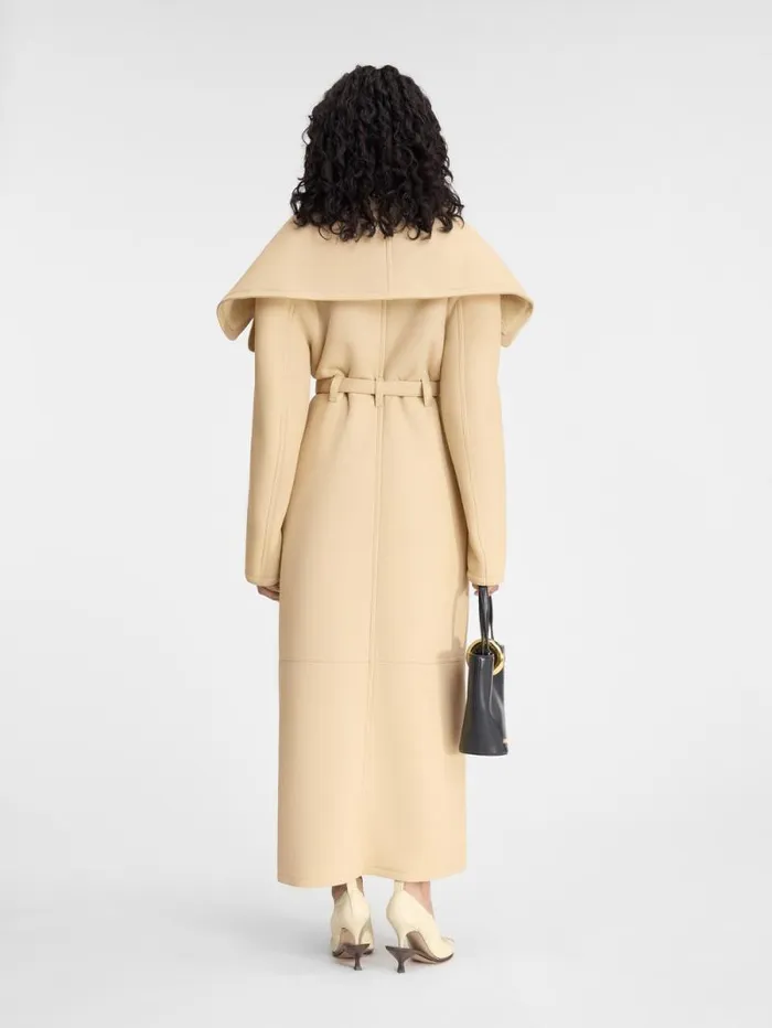JACQUEMUS The Telo Coat Pale Yellow Women Coats and Jackets JACQUEMUS The Telo Coat Pale Yellow Women Coats and Jackets