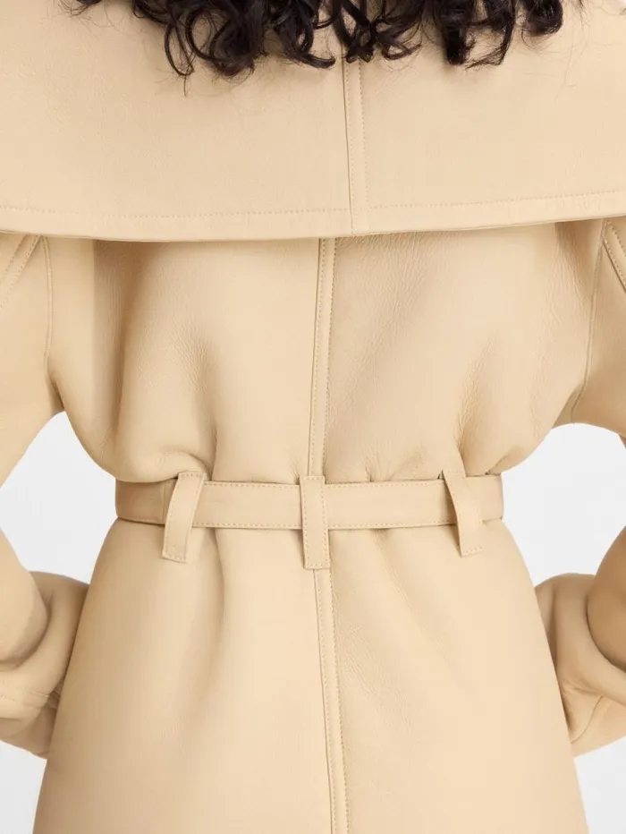 JACQUEMUS The Telo Coat Pale Yellow Women Coats and Jackets JACQUEMUS The Telo Coat Pale Yellow Women Coats and Jackets